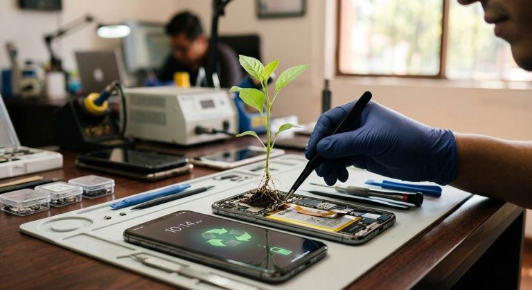 reparacion de celulares y calentamiento global